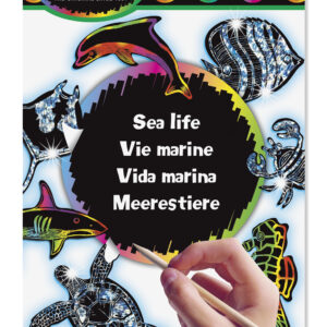 Scratch Art Sticker Meerestiere